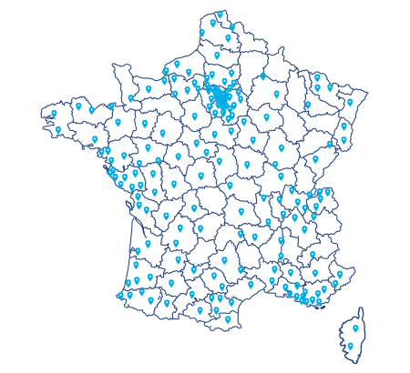 Amanda - Carte des territoires et des animations locales